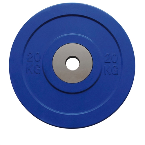 Toorx Competetion Bumperplate - 20 kg / Ø50 mm i farven blå
